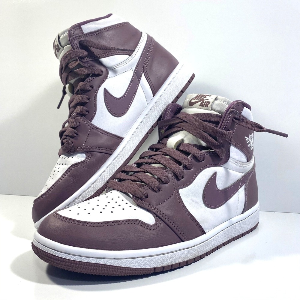 Nike Mens Size 7.5 Air Jordan 1 High OG Mauve White DZ5485-105